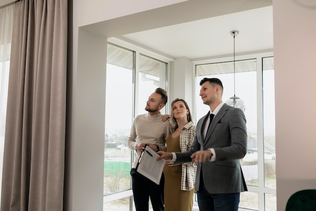  a couple viewing a home for sale in Georgia